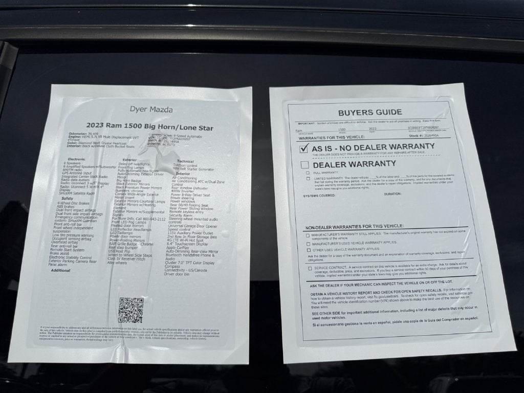 2023 RAM 1500 Big Horn