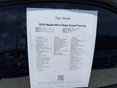 2024 Mazda Mazda MX-5 Miata Grand Touring