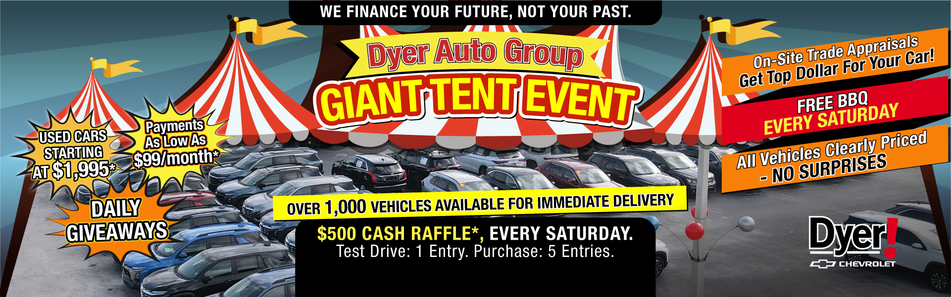 Dyer Auto Giant Tent Event