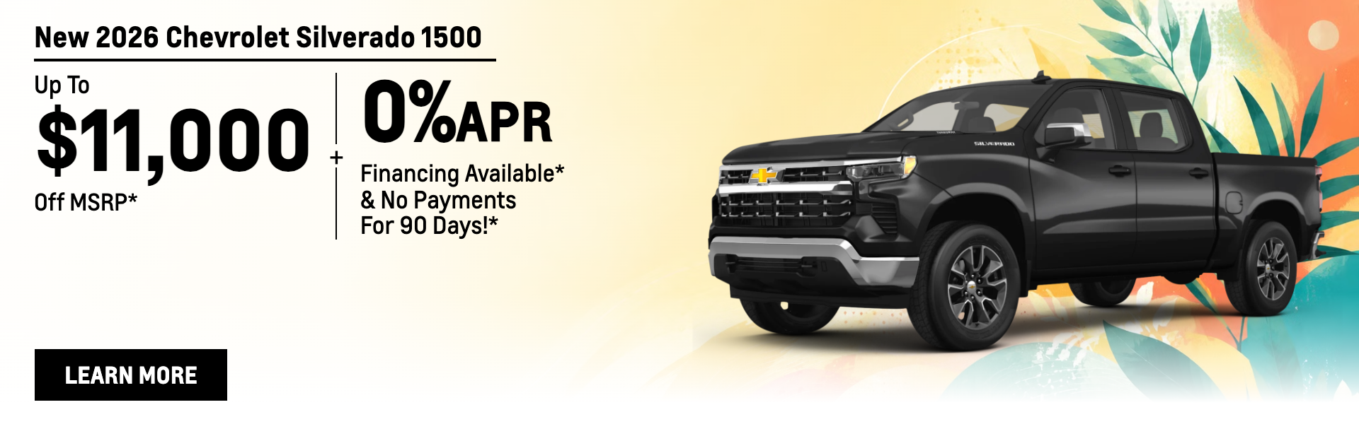 New 2026 Chevrolet Silverado 1500 Models