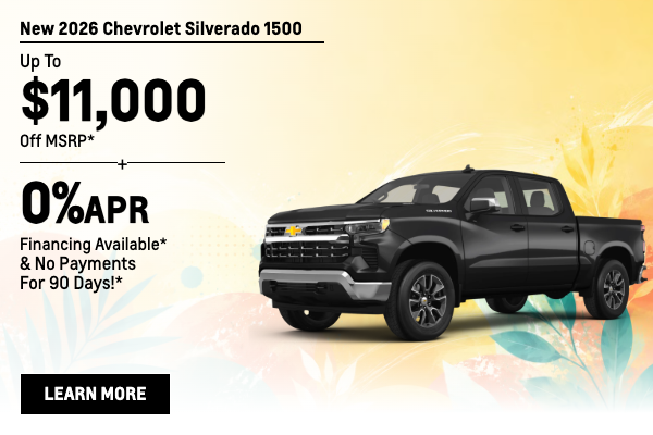New 2026 Chevrolet Silverado 1500 Models