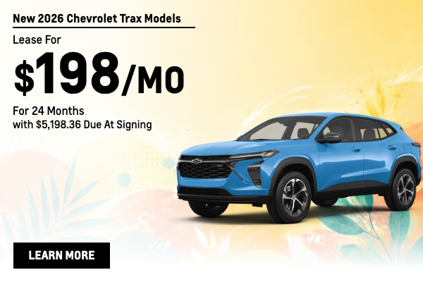 New 2026 Chevrolet Trax Models