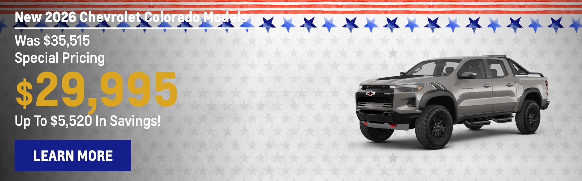 New 2026 Chevrolet Colorado Models