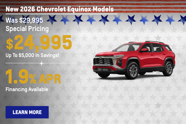 New 2026 Chevrolet Equinox Models