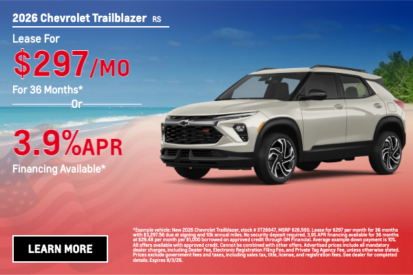 New 2026 Chevrolet Trailblazer Models