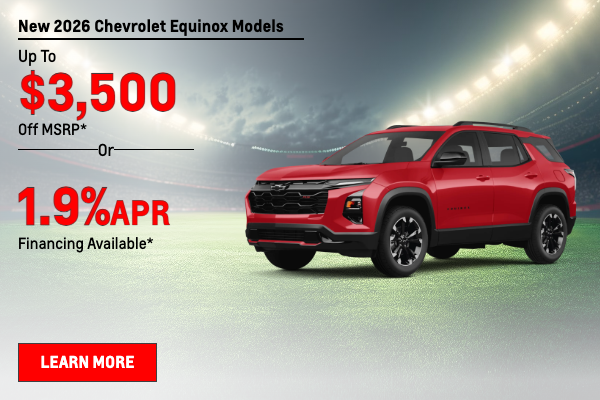 New 2026 Chevrolet Equinox Models